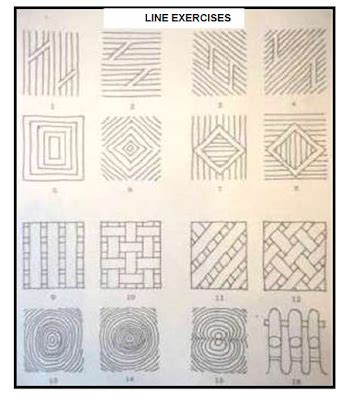 Mechanical Drafting : Line Exercises- Freehand Sketching/Drawing