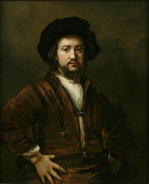 Rembrandt Van Rijn 1606 1669 1658 Portrait Of A Man With Arms