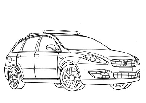 Автомобиль легковой раскраска - 73 фото