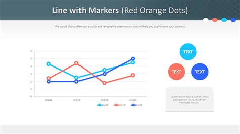 Line with Markers (Red Orange Dots)