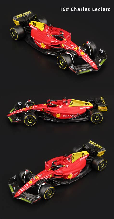 Bburago 1 43 75th Anniversary 16 55 Leclerc Sainz 2022 F1 Scuderia