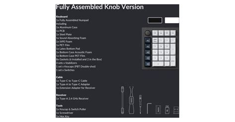 Keychron Q Max Ziffernblock Schwarz Wei Gateron Jupiter Banana Hot Swap Aluminiumrahmen Rgb