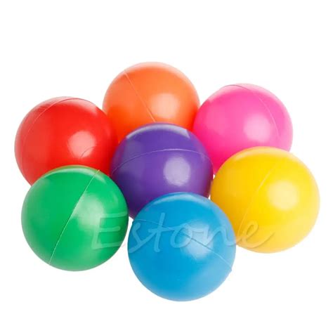 Juguete de plástico suave para niños y bebés pelota colorida de 7cm