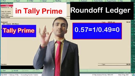 How To Create Round Off Ledger In Tally Prime In Hindi And English