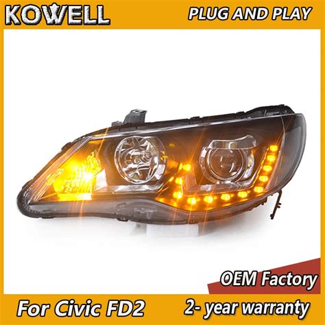 Car Styling For Honda Civic Head Lamp 2012 2015 CIIMO FD2 Headlight LED