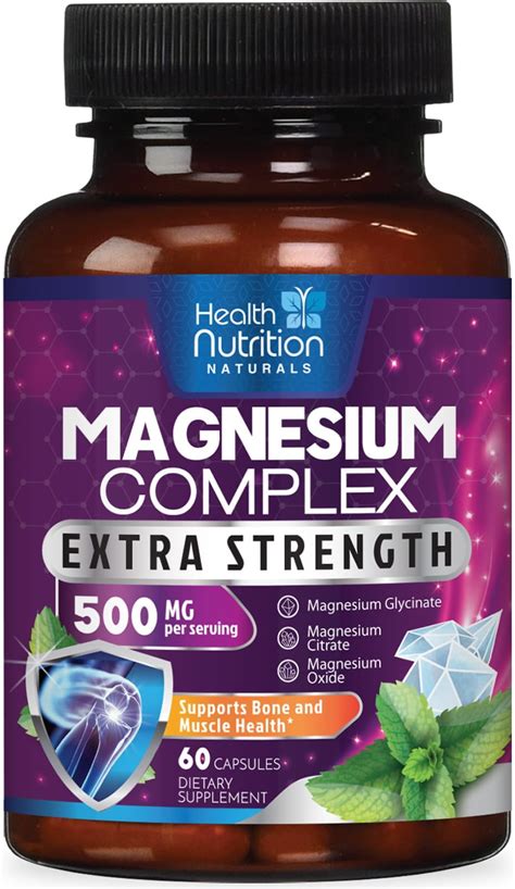 Magnesium Complex 500mg Magnesium Supplement With Glycinate Oxide