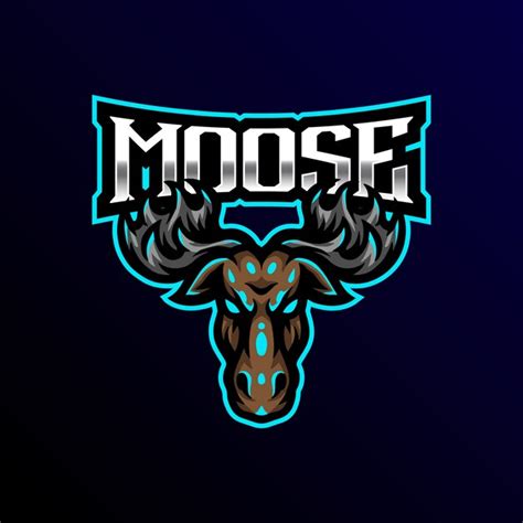 Premium Vector Moose Mascot Logo Esport Gaming Illustation