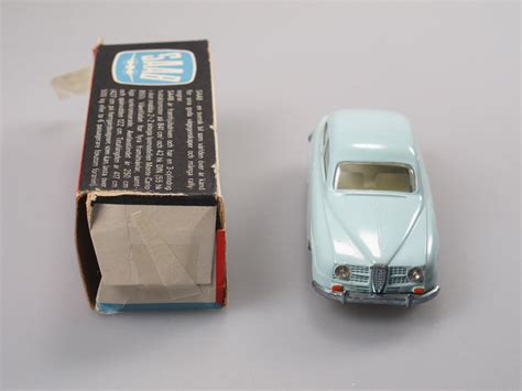 Tekno Denmark 827 Saab 96 Hellblau Box Defekt 1 43 Vintage Model