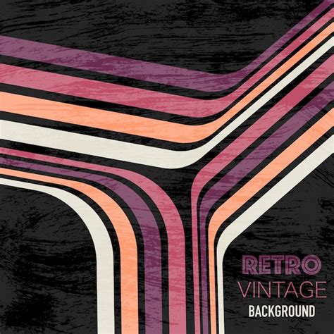 Premium Vector | Retro lines set
