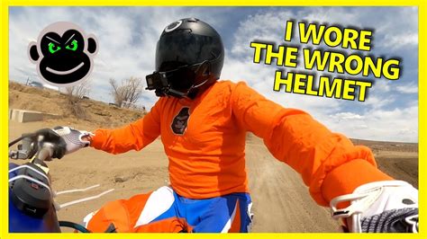 MOTOCROSS HELMET Vs FULL FACE HELMET Motorcycle Racing On Dirt YouTube