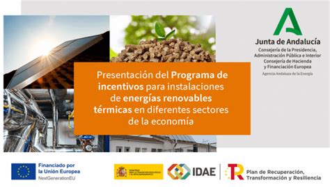 Presentaci N Del Programa De Incentivos Para Instalaciones De Energ As