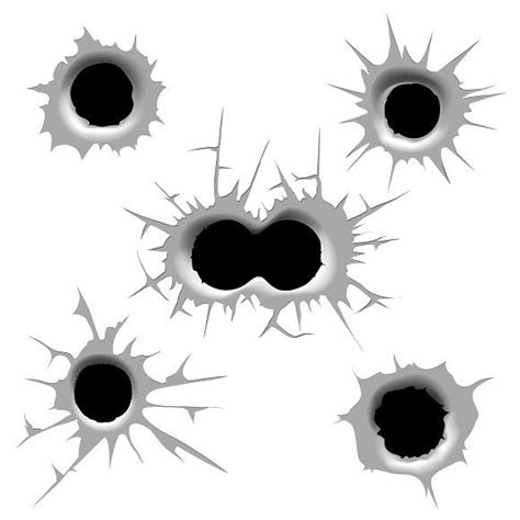 Vector Bullet Hole Bullet Holes Art Bullet Holes Illustration