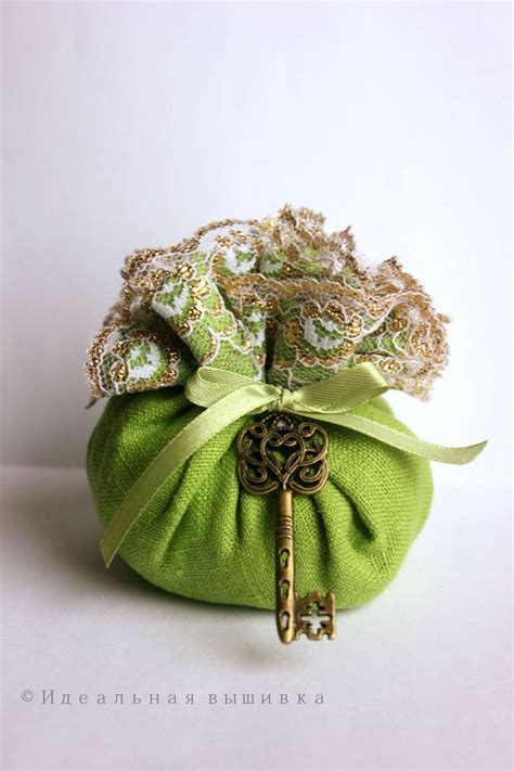 Льняное саше "Ключ от сердца - яблочный"" в интернет-магазине на ...