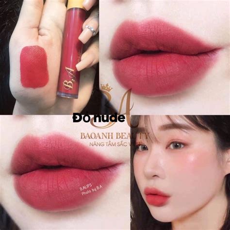 09 Đỏ Nude Son Kem Lì Nắp Vàng Cao Cấp B A Màu Đỏ Nude BigBuy360 bigbuy360 vn