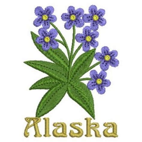 Alaska State Flower Machine Embroidery Design | Embroidery Library at ...