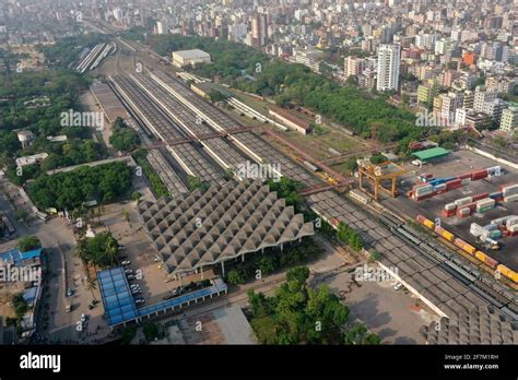 Dhaka Bangladesh April Kamalapur Railway Station Is The