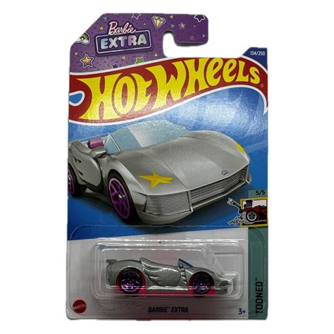 Hot Wheels temático Barbie Extra Cinza Casal Coleção