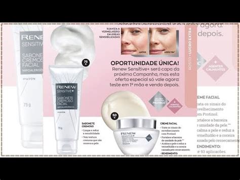 LANÇAMENTO AVON 2022 RENEW SENSITIVE O RENEW PARA CHAMAR DE SEU