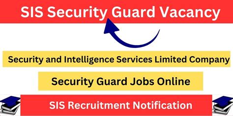 Sis Security Guard Vacancy 2024 Apply Online Now