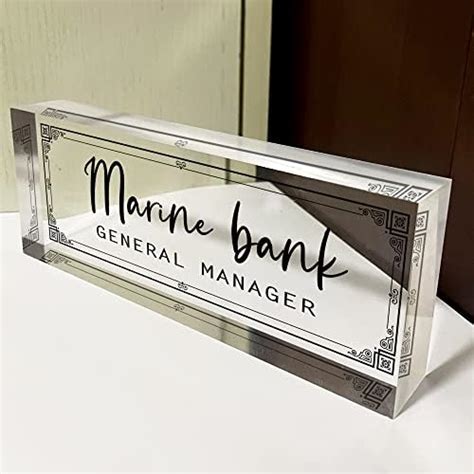 Amazon Signsbylita Personalized Acrylic Desk Name Plate X