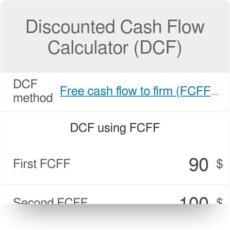 Discounted Cash Flow Calculator Online Sachasorcha