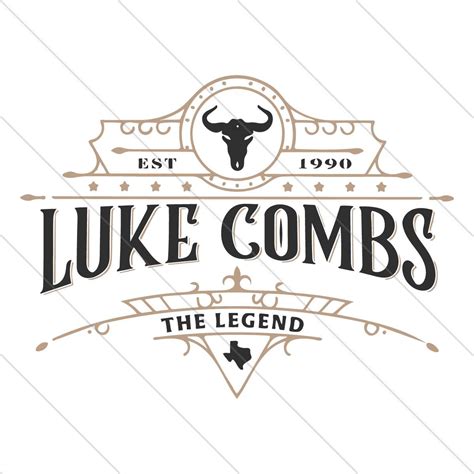 Luke Combs Western Cowboy The Legend Est 1990 SVG File Digit Inspire