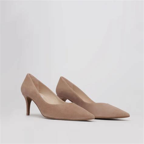 NUDE STILETTO Heel Pumps Nude Suede LUISA TOLEDO