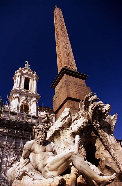 Rome Piazza Navona Fountain Of Four Rivers David Ohmer Flickr