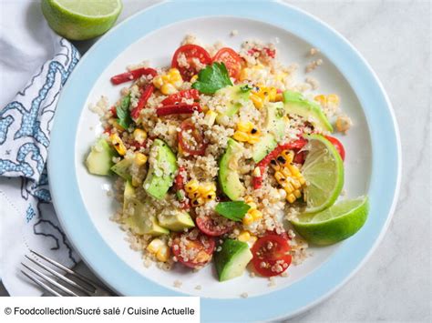 Salade quinoa avocat tomate poivron facile découvrez les recettes de