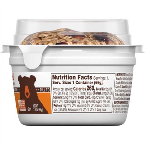 Bear Naked Fruit And Nut Granola And Steel Cut Oatmeal 2 3 Oz Frys Food Stores