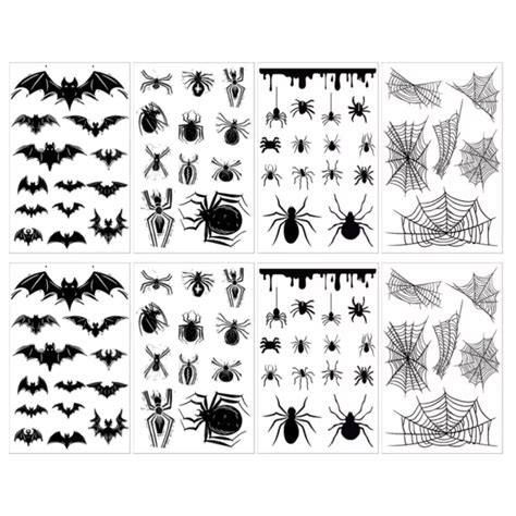 Sheets Bilden T Towierungen Halloween Tattoo Aufkleber Temporary