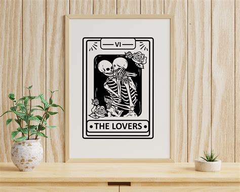 lovers tarot card svg funny tarot cards bundle svg skeleton