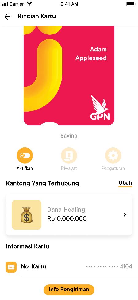 Bank Jago Mengaktifkan Kartu Debit GPN