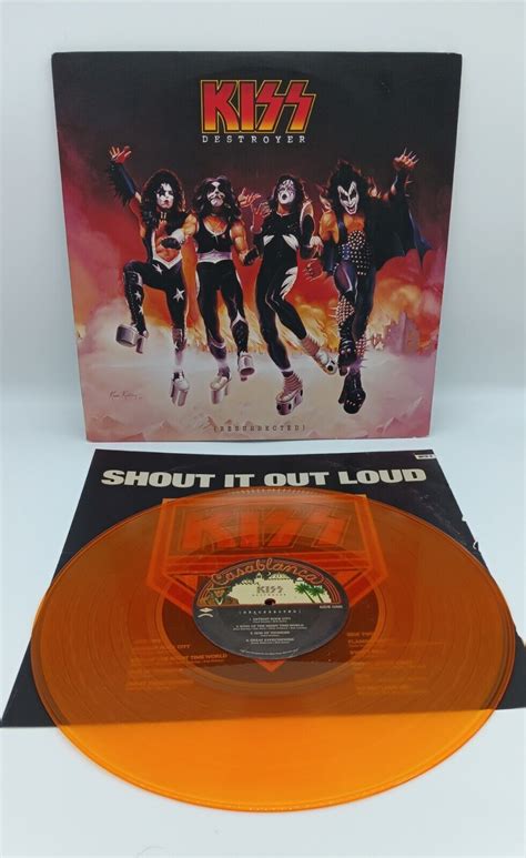 KISS - Destroyer: Resurrected (LP 2012) Orange Vinyl - Original Art ...