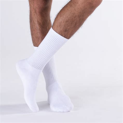 Mens Crew Socks 5 Pack - White | JourneysCanada