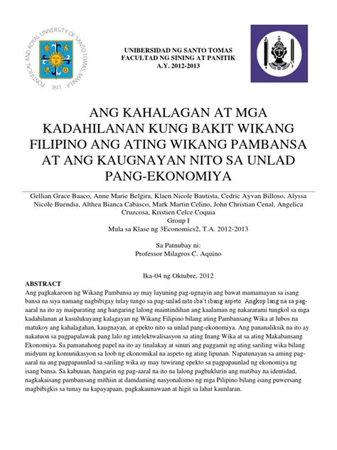 Kalagayan Ng Wikang Filipino Sa Makabagong Panahon Sanaysay Hot Sex