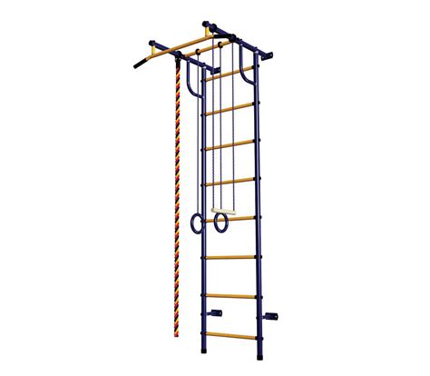 Детская шведская стенка ДСК Пионер С2НМ бело/серый купить по доступной ...