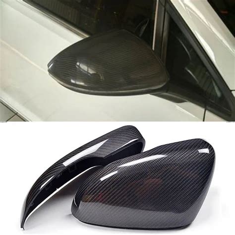 New Carbon Fiber Car Side Door View Mirrors Replacment Cover For Vw Golf 7 2014 In Mirror