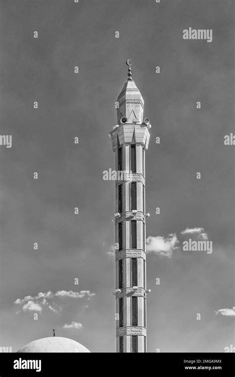 Minaret 8 Bandw Stock Photo Alamy