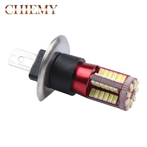 1Pcs H1 Led Bulb Super Bright White High Power 57 SMD 4014 Auto LED H1 ...