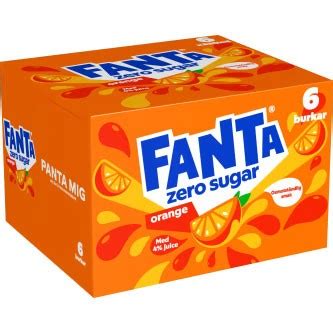 Köp Fanta Orange Zero 6x33cl på delitea se