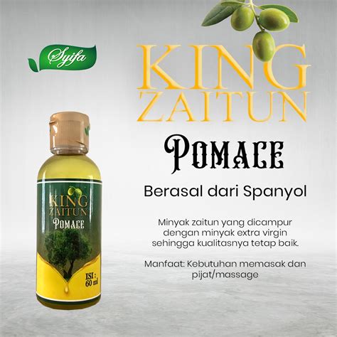 King Zaitun Pomace 60 Ml Minyak Zaitun 60 Ml Syifa King Zaitun Pomace