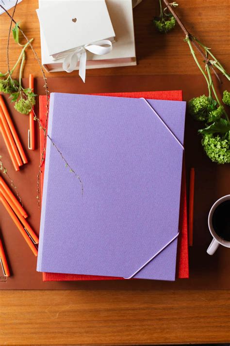 Bookbinders Design Folder A4 Lavender