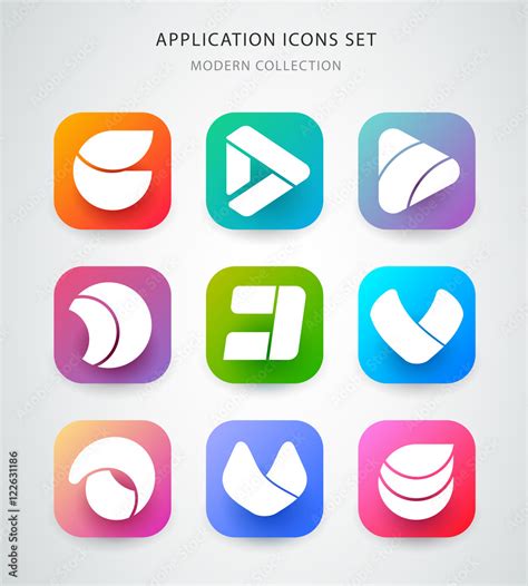 big vector icons set  application logo icon design app icon design