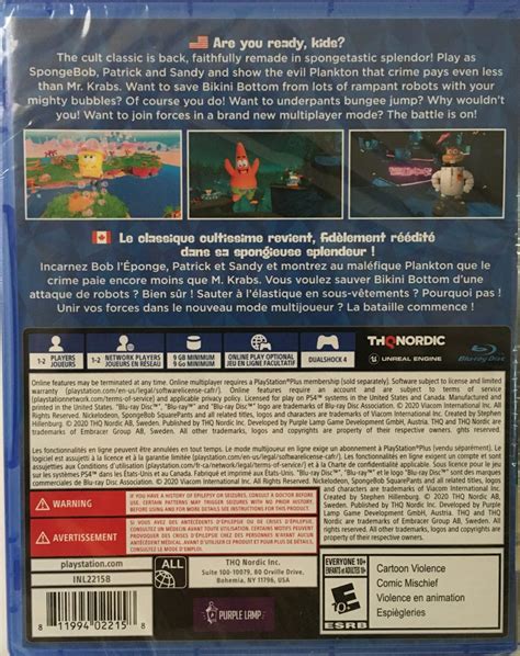 Spongebob Squarepants Battle For Bikini Bottom Rehydrated Anthony S Place