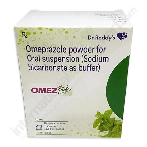 Buy Omeprazolesodium Bicarbonate 20mg Powder For Oral Susp 59g Online Idm