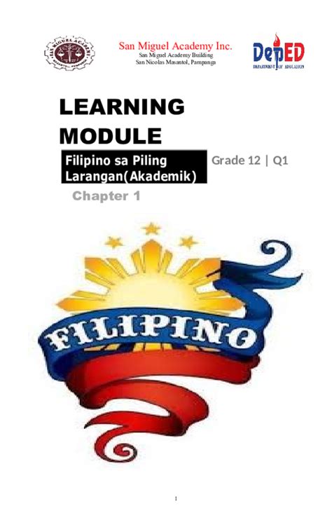 filipino sa piling larangan akademik grade