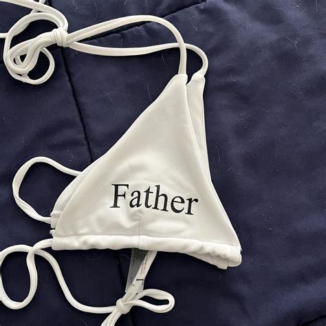 L White Holy Trinity Bikini Top From Praying Brand Depop