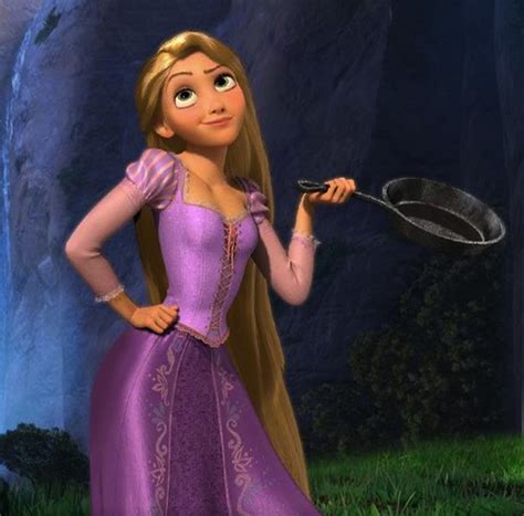 Rapunzel with her Frying Pan. Disney dresses, Rapunzel costume, Tangled ...