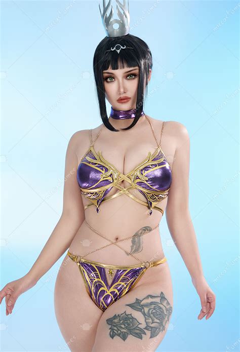 Shadowheart Derivative Bikini Set Two Piece Bathing Suit With Chiffon Wrap Skirt Baldur S Gate